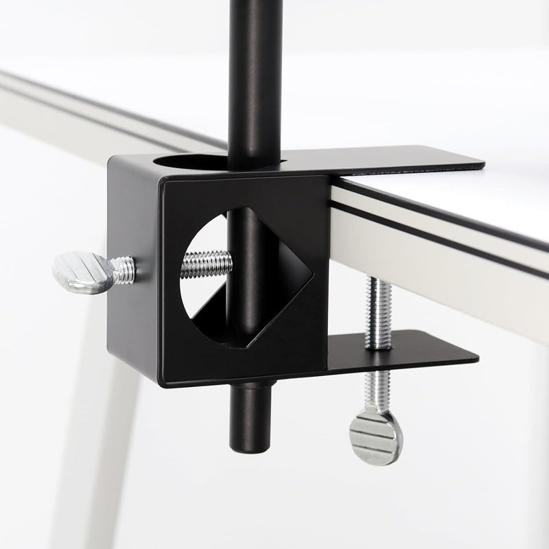 RTNLIT Universal Deck Torch Clamp Bracket for Outdoor Mounting Poles on Porch/Rail/Table/Fence, Black(Set of 1) - Image 3